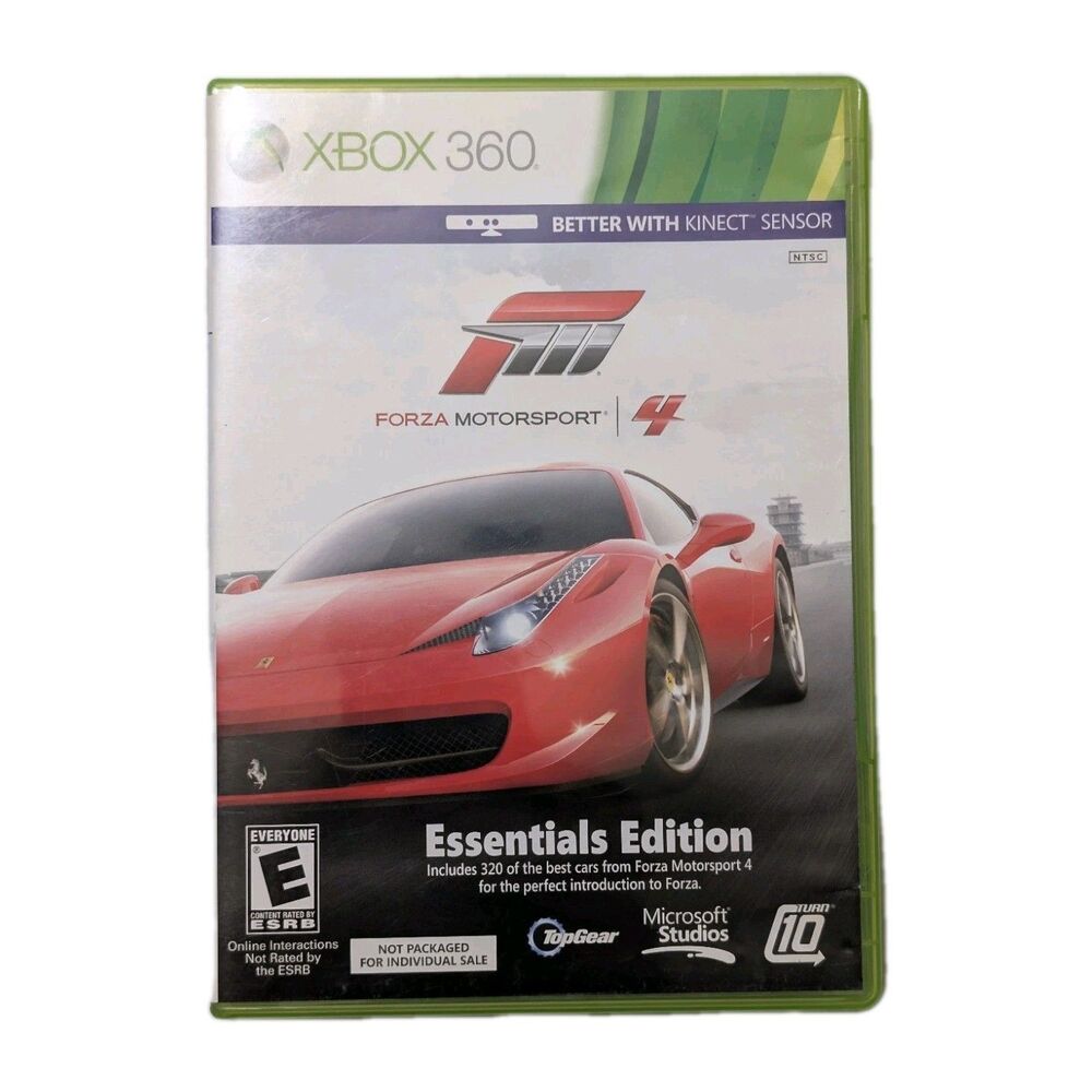 Forza Motorsport 4 (Xbox 360) Essentials Edition | Disc & Case
